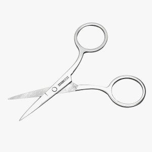 자수용 미니가위 플랫 납작가위 - 실버 (개)