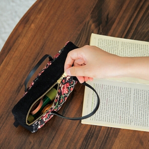 [바이핸즈] 퀼트패키지 소품 - 앤틱플라워 핸들 파우치 (개)