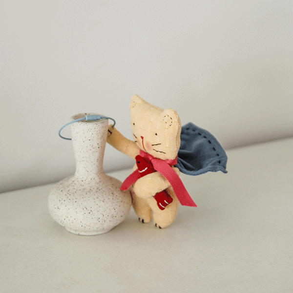 [바이핸즈] 퀼트패키지 소품 - 날아라 슈퍼냥이 (키링) (개)