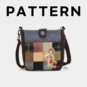 [바이핸즈] 퀼트도안 - 감성체크 숄더백 (개)