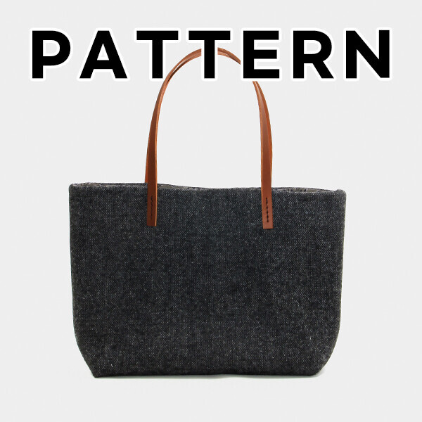 [바이핸즈] 퀼트도안 - 하우스 울체크 토트백