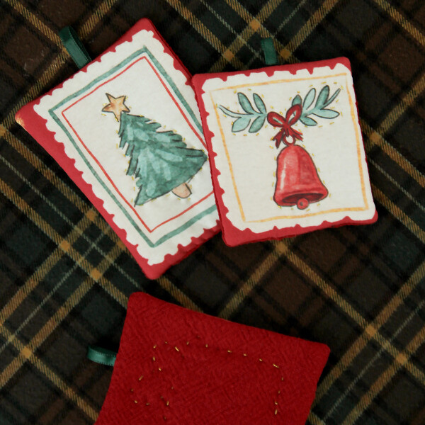 [바이핸즈] 퀼트패키지 소품 - 크리스마스 스탬프 리스