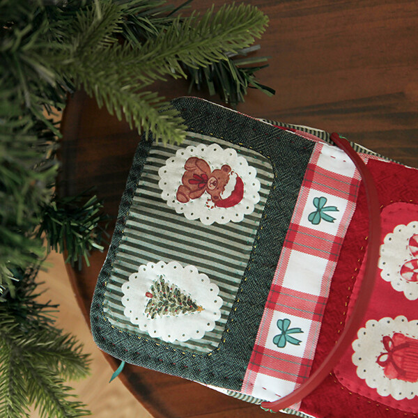 [바이핸즈] 퀼트패키지 소품 - 크리스마스 캔디 바스켓