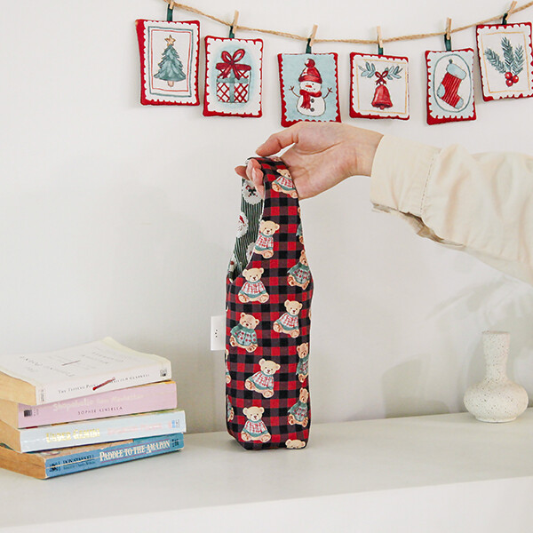 [바이핸즈] 퀼트패키지 퀼트패키지 가방 - 베어체크 텀블러백