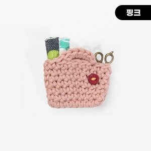 [장식부자재] 핸드메이드 미니 뜨개가방 브로치 ※ (개)
