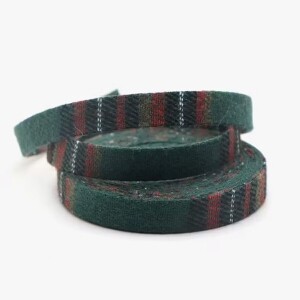 크리스마스 장식 체크 리본 1cm - 4.5m (개)