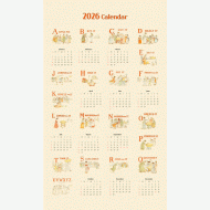 2026 케이트 그린어웨이 달력 커트지 70cm x 120cm (개)