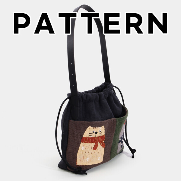 [바이핸즈] 퀼트도안 - 고양이와 코알라 숄더백