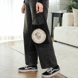 [바이핸즈] 퀼트패키지 소품 - 케이트 플라워 스트링 파우치 (개)