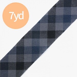 [바이핸즈] 워싱 선염체크 바이어스 B191(네이비) 7yd (개)