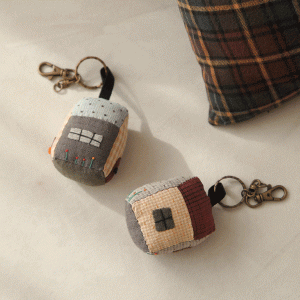 [바이핸즈] 퀼트패키지 소품 - 하우스 퀼트키링 2개 세트 (개)