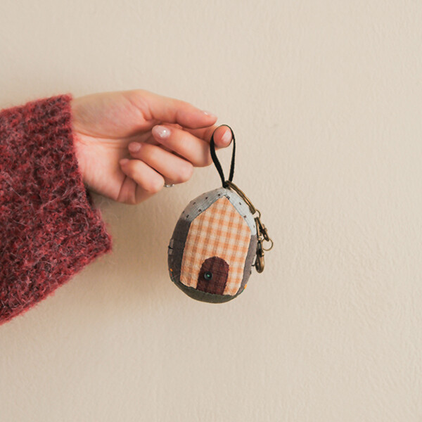 [바이핸즈] 퀼트패키지 소품 - 하우스 퀼트키링 2개 세트