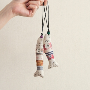 바이핸즈 퀼트패키지 인형 소품만들기 diy키트 - 나는 명태다 퀼트키링 2개 세트 (개)