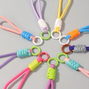 휴대폰 가방 로프 스트랩 키링 고리 5개 세트 (set)