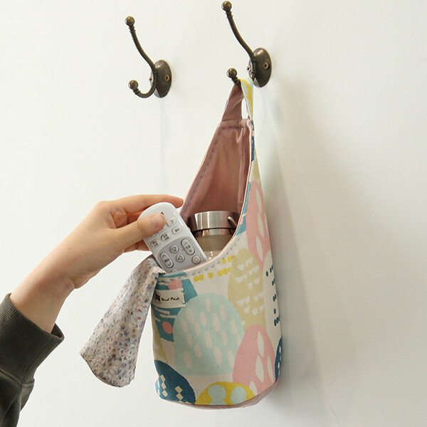 [바이핸즈] 유튜브 영상제공 퀼트패키지 소품 - 실용적인 바스켓 (핑크)