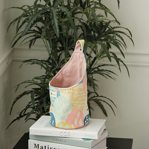 [바이핸즈] 유튜브 영상제공 퀼트패키지 소품 - 실용적인 바스켓 (핑크)