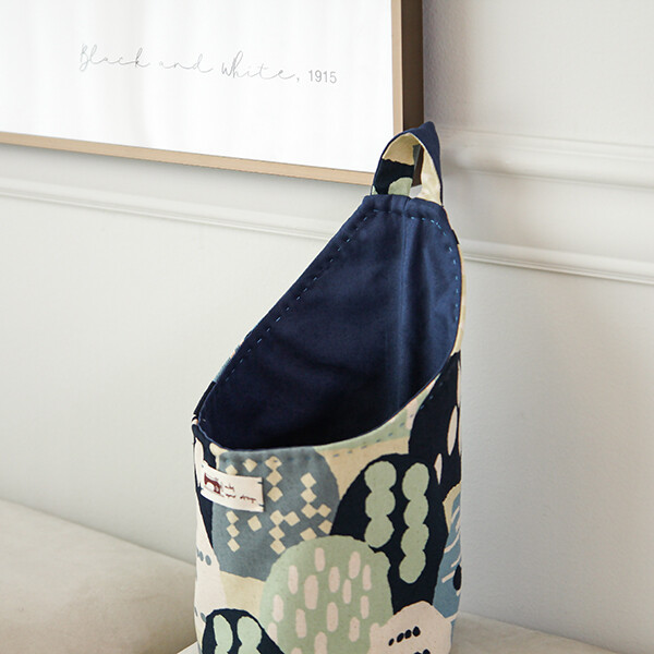 [바이핸즈] 유튜브 영상제공 퀼트패키지 소품 - 실용적인 바스켓 (블루)