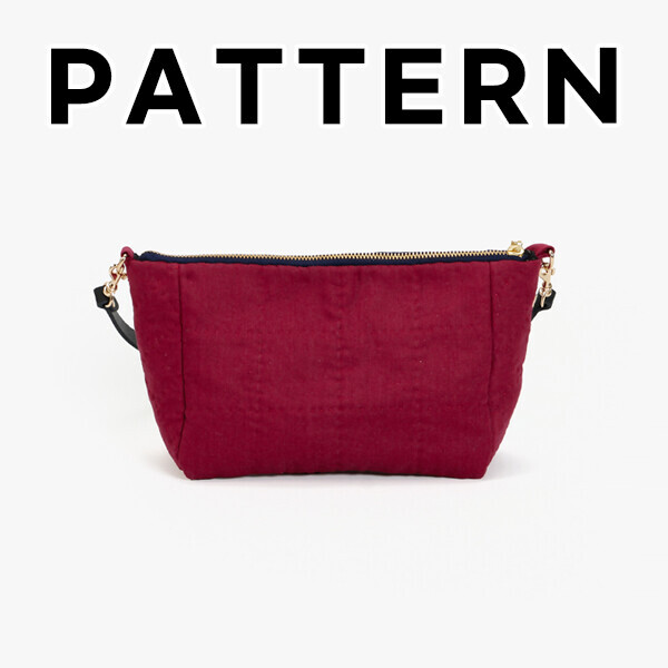 [바이핸즈] 퀼트도안 - 하프린넨 스퀘어 미니백