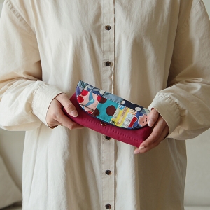 [바이핸즈] 퀼트패키지 소품 - 하프린넨 스퀘어 선글라스케이스 (개)