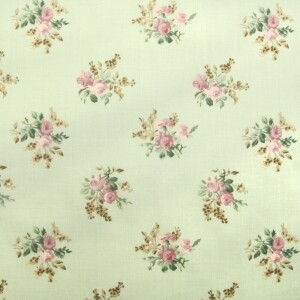 코튼프린트 60수 론(아사) 민트부케 프린트원단 민트 CS3437 (개)