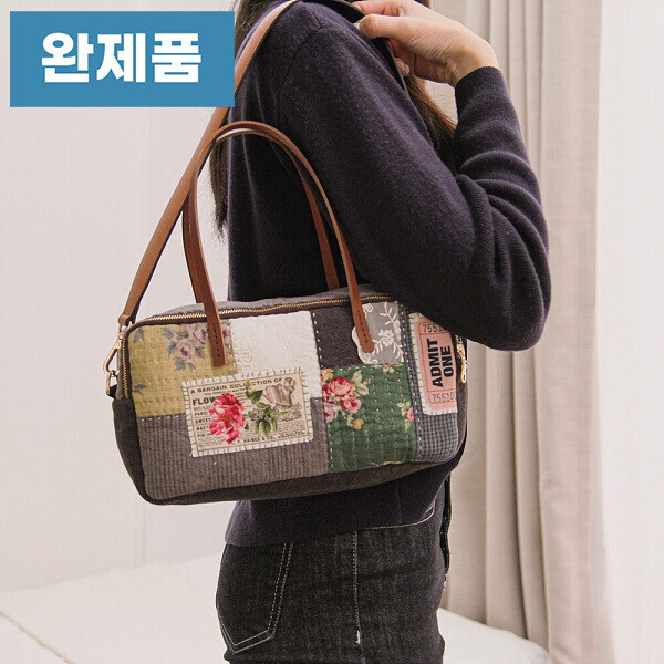 [바이핸즈] 퀼트완제품 가방 - 빈티지 로즈 토트백
