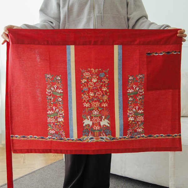 [바이핸즈] 퀼트완제품 의류 - 전통 활옷 길상자수 앞치마