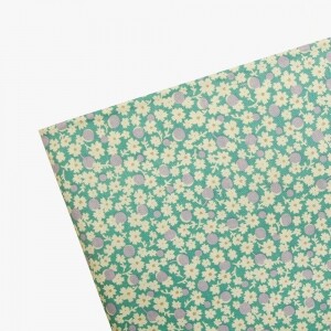 20수 미니 플라워 도트 면원단 퀼트원단 - 아쿠아 JK5009 (1/2Yd)